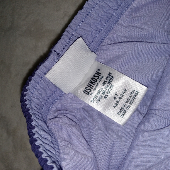 5 for $10 Oshkosh EUC Purple Fleece Lined Winter Snow Pants size 4T - Picture 3 of 4